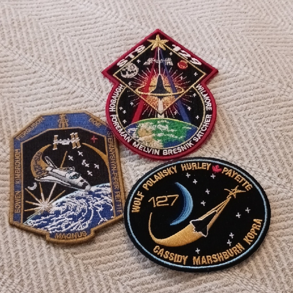 Space Mission Embroidered Patches Set
